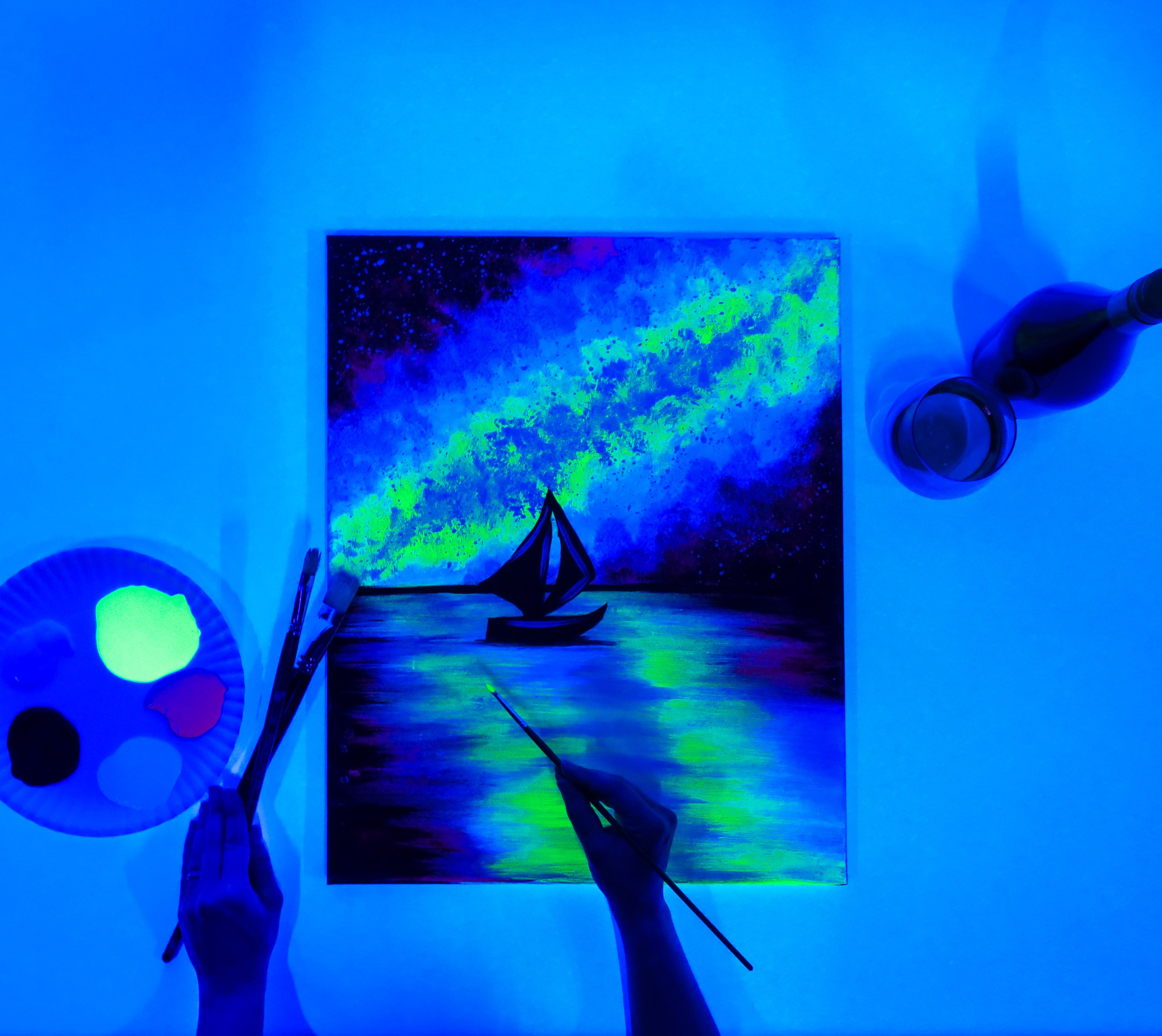 Onsted Black Light Painting
